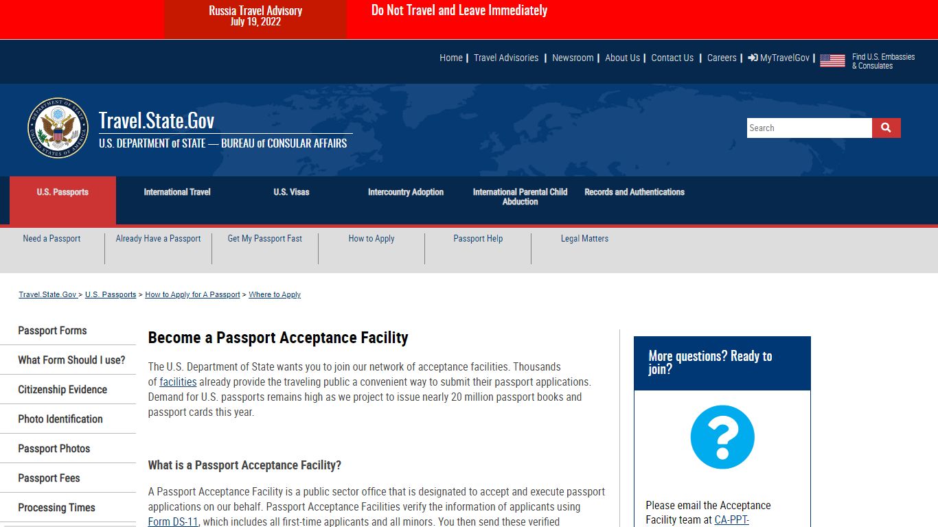 Become a Passport Acceptance Facility - United States Department of State